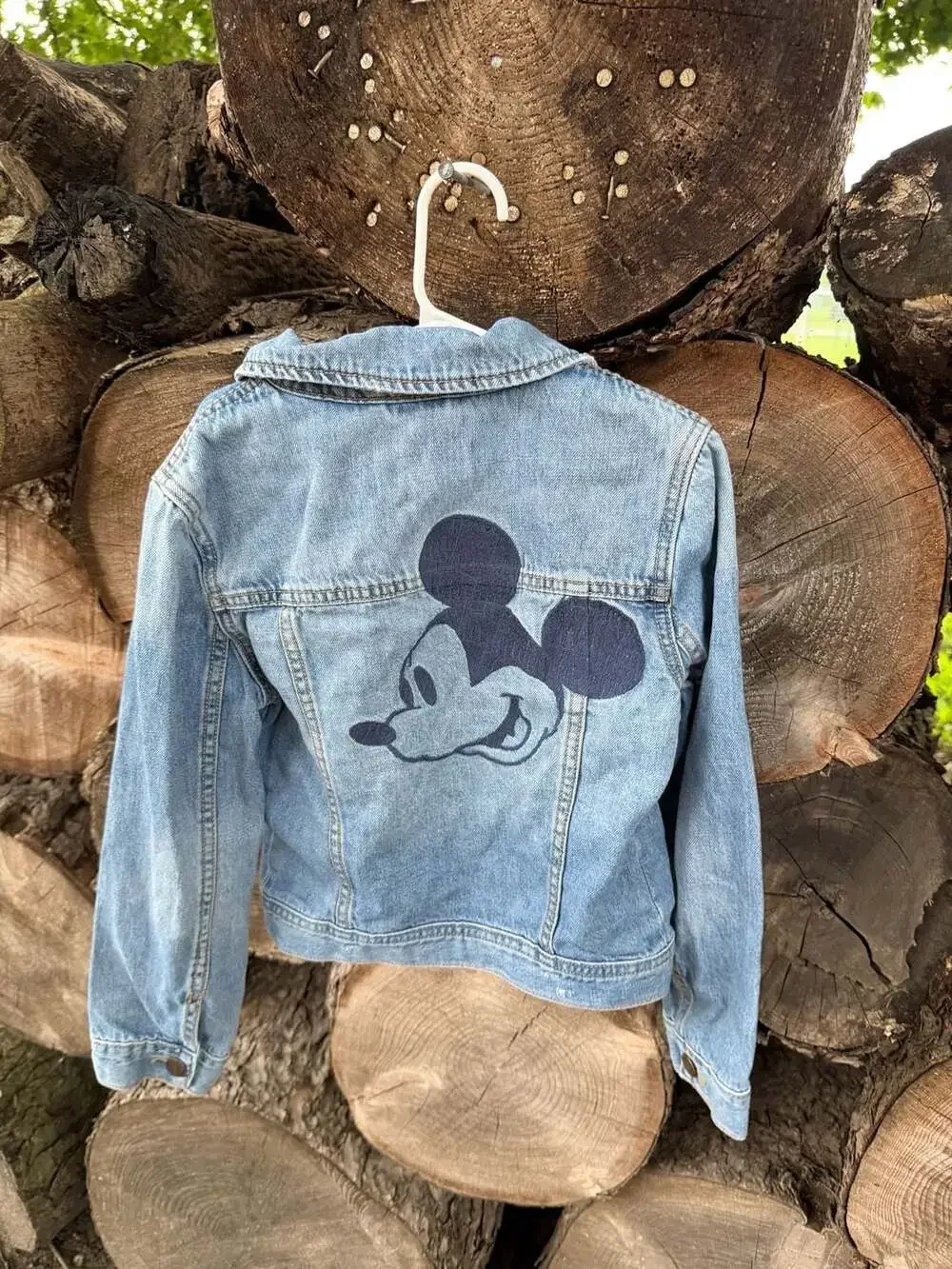 Gap Kids x Disney Mickey Mouse Embroidered Denim Jacket Size M Regular
